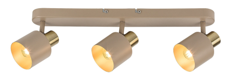 Plafoniere - Plafoniera Rabalux Tisandra E14 E14 3X MAX 10W metal gray beige stil modern, IP20 73143