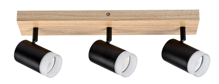 Plafoniera Rabalux Toras GU10 GU10 3X MAX 5W   lemn wood stil scandinav 230V, 50Hz IP20 73123 [0]