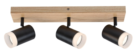 Plafoniera Rabalux Toras GU10 GU10 3X MAX 5W   lemn wood stil scandinav 230V, 50Hz IP20 73123 [2]