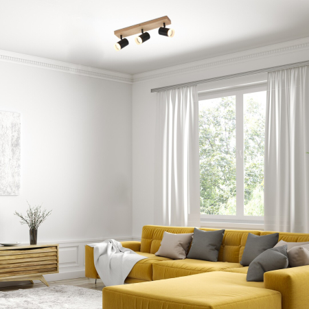 Plafoniera Rabalux Toras GU10 GU10 3X MAX 5W   lemn wood stil scandinav 230V, 50Hz IP20 73123 [6]
