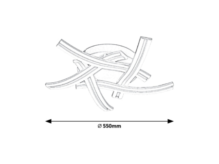 Plafoniera Rabalux Tulio LED 60W 4000lm 3000K metal plastic alb  IP20 [6]