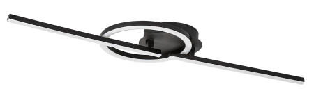 Plafoniera Rabalux Twisterra LED 24W 1800lm 4000 metal black stil modern 230V, 50Hz IP20 71395 [1]