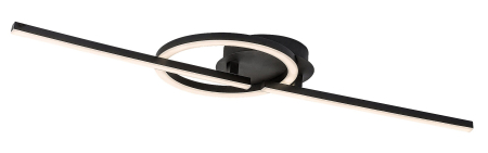 ILUMINAT - Plafoniera Rabalux Twisterra LED 24W 1800lm 4000 metal black stil modern 230V, 50Hz IP20 71395