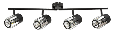 Plafoniera Rabalux Venaro E14 E14 4x MAX 15W   metal black stil clasic 230V, 50Hz IP20 73062 [1]