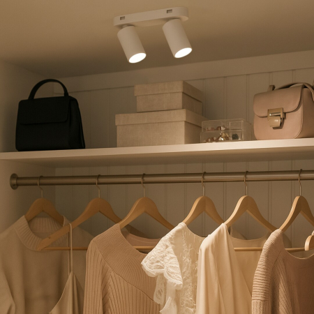 Plafoniera Rabalux Yorli GU10 2x MAX 7W  aluminiu plastic alb IP20 [2]