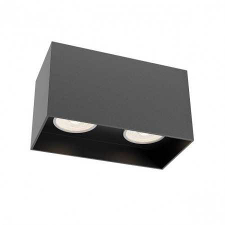 Moderne - Plafoniera REDO CORINTH 01-3436 GU10 2x7W    Aluminiu Extrudat Negru Mat IP20