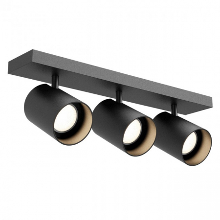 BLACK FRIDAY - Plafoniera REDO CORINTH 01-3445 GU10 3x7W    Aluminiu Extrudat Negru Mat IP20