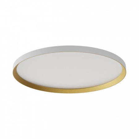 Moderne - Plafoniera Redo Dama, alb/auriu, LED CCT, 50W, 4932 lumeni, 3000K/4000K/5000K, D.60 cm, 01-3747