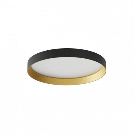 BLACK FRIDAY 2024 - Plafoniera Redo Dama, negru/auriu, LED CCT, 30W, 2796 lumeni, 3000K/4000K/5000K, D.35 cm, 01-3749