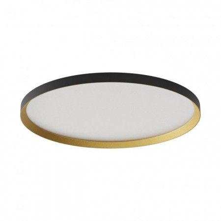 Moderne - Plafoniera Redo Dama, negru/auriu, LED CCT, 50W, 4932 lumeni, 3000K/4000K/5000K, D.60 cm, 01-3751