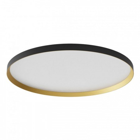 Moderne - Plafoniera Redo Dama, negru/auriu, LED CCT, 60W, 5631 lumeni, 3000K/4000K/5000K, D.80 cm, 01-3752