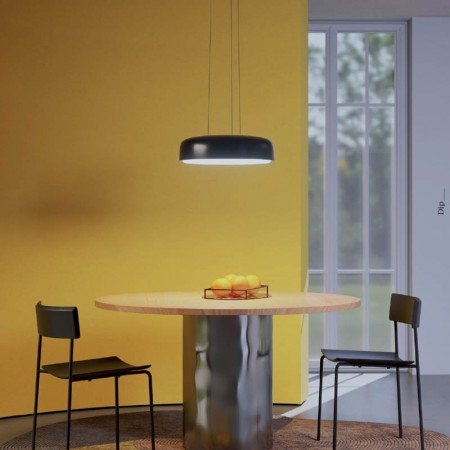Plafoniera Redo Dip, negru lucios, LED CCT, 30W, 2091 lumeni, 2700K/3000K/4000K/5000K/6500K, D.49 cm, 01-3722 [1]
