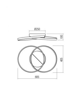 Plafoniera REDO ESPIRAL 01-2679 LED BRASS GOLD 33W 2440 lm 3000K IP20 [1]