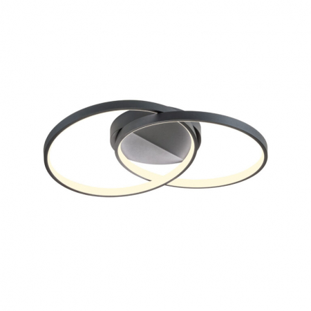 Moderne - Plafoniera REDO ESPIRAL 01-2680 LED SAND BLACK 33W 2440 lm 3000K IP20