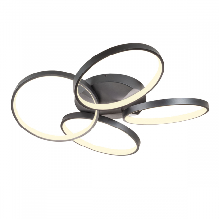 Plafoniere - Plafoniera REDO ESPIRAL 01-2683 LED SAND BLACK 64W 4380 lm 3000K IP20