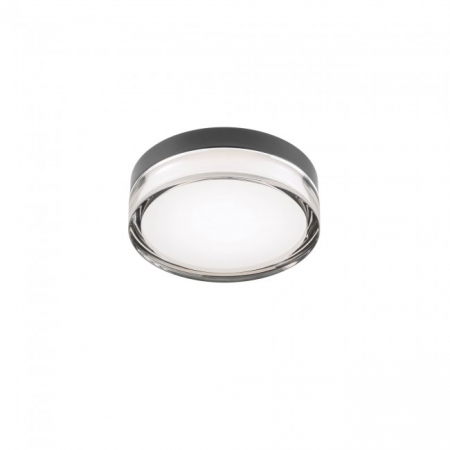 Moderne - PLAFONIERĂ REDO FRISBI PL LED 8W 3000K D150 IP44 BK(5.1.2)