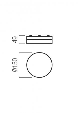 PLAFONIERĂ REDO FRISBI PL LED 8W 4000K D150 IP44 CH(5.1.2) [1]