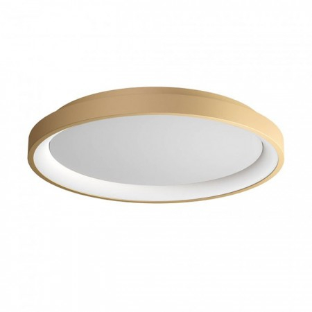 Moderne - Plafoniera Redo Iconic, auriu mat, LED CCT, 40W, 2510 lumeni, 3000K/4000K, D.48 cm, 01-3906