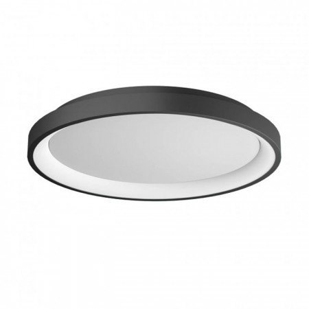 Moderne - Plafoniera Redo Iconic, negru mat, LED CCT, 40W, 2510 lumeni, 3000K/4000K, D.48 cm, 01-3907