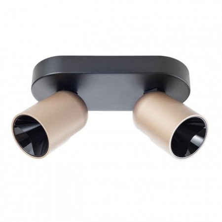 Moderne - Plafoniera Redo Kobe, negru/silver coffee, LED, 16W, 1103 lumeni, alb cald 3000K, L.20 cm, 01-3670