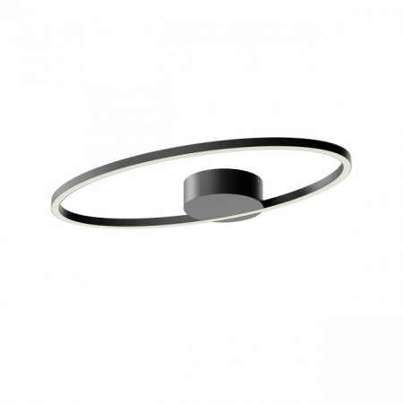 Moderne - Plafoniera Redo Leo 01-3334 Metal/Aluminiu Negru mat LED 29W 3000K, 4000K 1501 lm 3 Step Dimming IP20