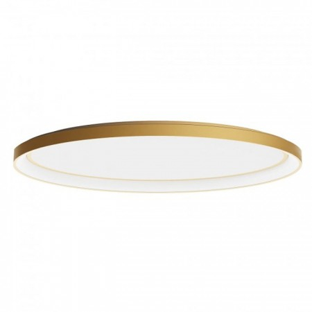 Moderne - Plafoniera Redo Nobu, auriu mat, LED CCT, 80W, 4904 lumeni, 3000K/4000K, L.80 cm, 01-3810