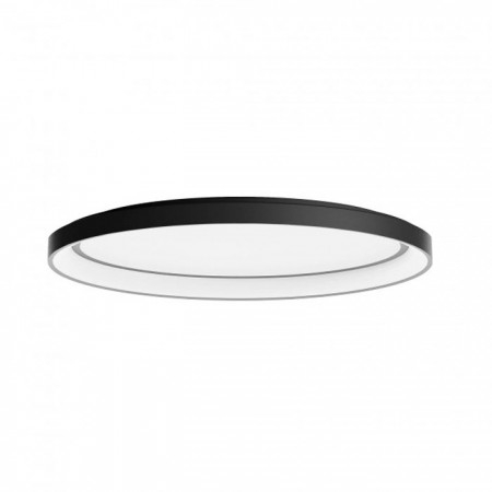 Moderne - Plafoniera Redo Nobu, negru mat, LED CCT, 60W, 3676 lumeni, 3000K/4000K, L.60 cm, 01-3808