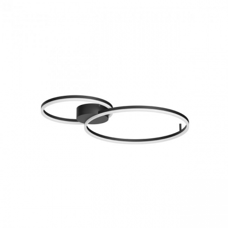 Plafoniere - Plafoniera REDO ORBIT 01-3306 LED 63W 3000K/4000K 5632lm Dimabil TRIAC Aluminiu Negru Mat IP20