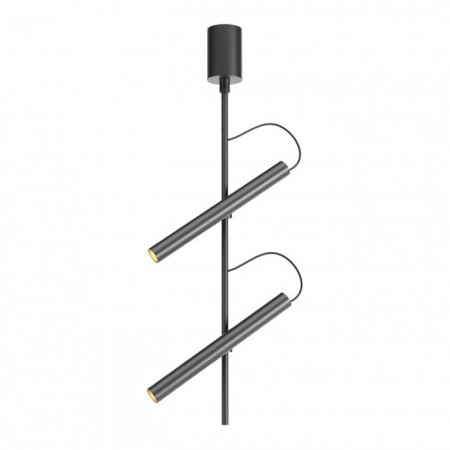 Moderne - Plafoniera Redo Praxi, negru mat, LED, 15W, 769 lumeni, alb cald 3000K, H.51 cm, 01-3712