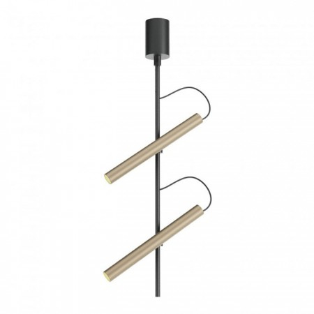 BLACK FRIDAY 2024 - Plafoniera Redo Praxi, negru/silver coffee, LED, 15W, 769 lumeni, alb cald 3000K, H.51 cm, 01-3715