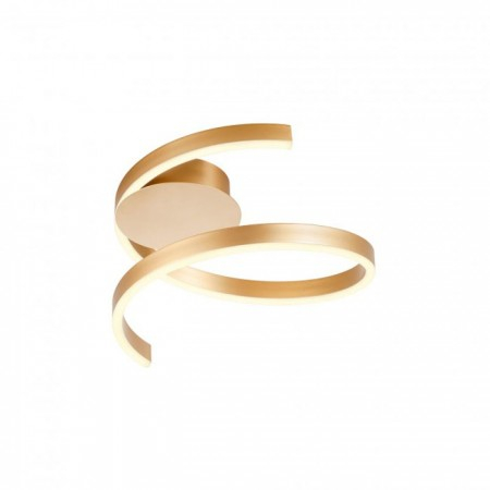 Plafoniere - Plafoniera Redo Scroll, bronz mat, LED, 27W, 1420 lumeni, 3000K/4000K/6000K, D.40 cm, 01-4008