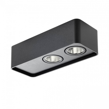 Moderne - PLAFONIERĂ REDO YUKI PL LED 10W 3000K L50 BK (5.1.2)