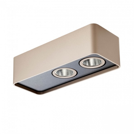 Moderne - PLAFONIERĂ REDO YUKI PL LED 10W 3000K L50 SILVER COFFEE/BK (5.1.2)