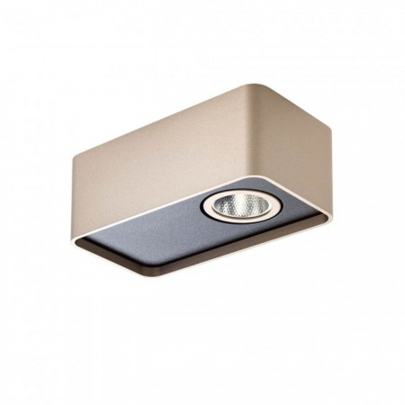 Plafoniere - Plafoniera Redo Yuki, silver coffee, 6W, 395 lumeni, alb cald 3000K, L.13 cm, 01-3686