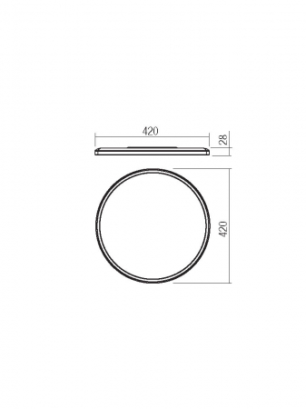 Plafoniera rotunda Smarter Memo 05-939 Policarbonat Negru mat LED 24W 4000K 2200lm IP20 [1]