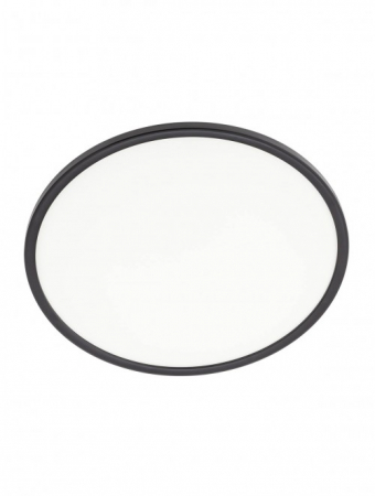 Moderne - Plafoniera rotunda Smarter Memo 05-939 Policarbonat Negru mat LED 24W 4000K 2200lm IP20