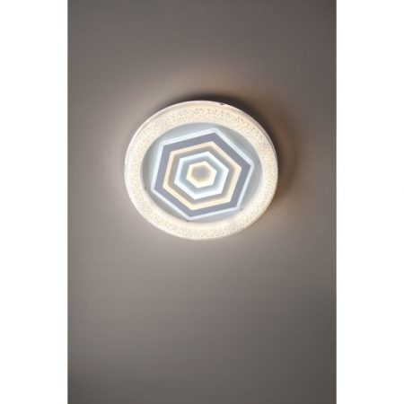 Plafoniera Smarter Azuki, alb mat, telecomanda, LED, 132W, 3000K-4500K-6500K, 9440 lumeni, D.49 cm, 05-921 [1]