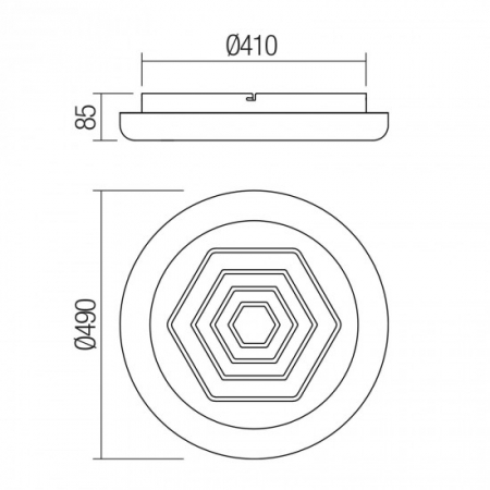 Plafoniera Smarter Azuki, alb mat, telecomanda, LED, 132W, 3000K-4500K-6500K, 9440 lumeni, D.49 cm, 05-921 [2]