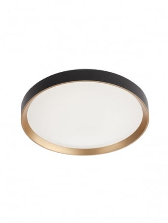 Moderne - Plafoniera Smarter Caster 01-2970 Metal Negru/Auriu mat LED 45W 4000K 3088lm IP20