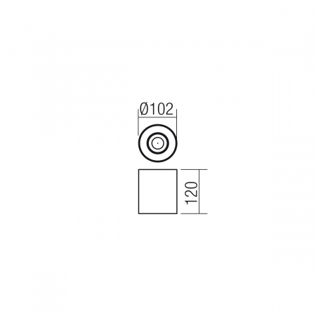 Plafoniera Smarter Kato 01-1306 Aluminiu Alb mat GU10 1x50W   IP20 [1]