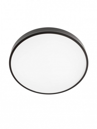 Moderne - Plafoniera Smarter Knob, negru mat, LED CCT, 36W, 2180 lumeni, 3000K-4000K-6500K, D. 40 cm, 05-933