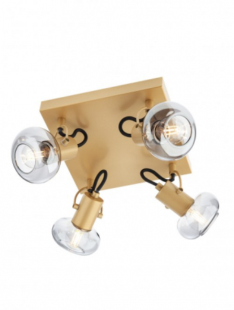Moderne - Plafoniera SMARTER MATIAS 04-549 E14 4X28W   Metal Auriu Mat IP20