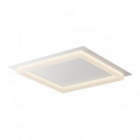 Plafoniere - Plafoniera Smarter Perimetro, alb mat, LED CCT, 50W, 3000K-4000K-6500K, 3200 lumeni, L.65 cm, 05-983