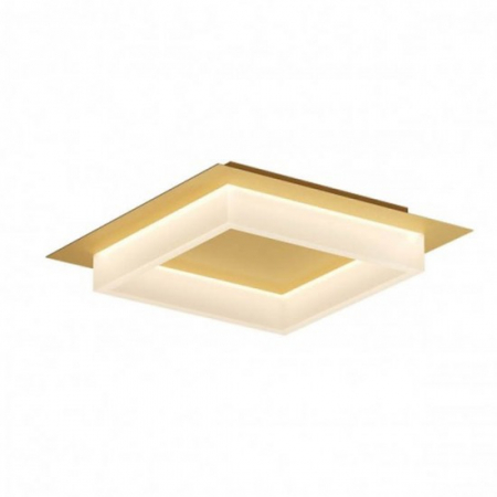 Moderne - Plafoniera Smarter Perimetro, aur mat, LED CCT, 28W, 3000K-4000K-6500K, 1655 lumeni, L.35 cm, 05-972