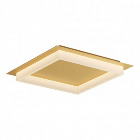 Moderne - Plafoniera Smarter Perimetro, aur mat, LED CCT, 40W, 3000K-4000K-6500K, 2650 lumeni, L.50 cm, 05-978