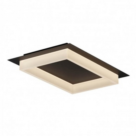Moderne - Plafoniera Smarter Perimetro, negru mat, LED CCT, 36W, 3000K-4000K-6500K, 2155 lumeni, L.50 cm, 05-976