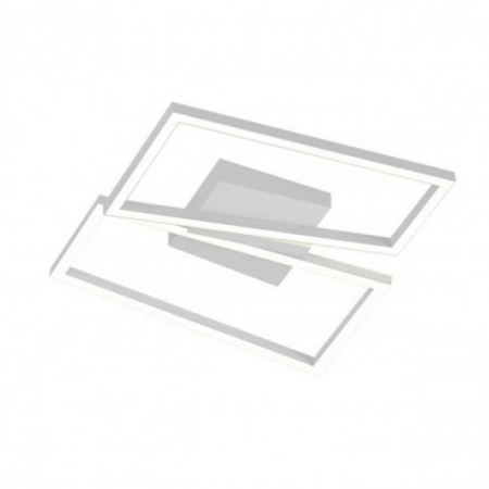 Plafoniere - Plafoniera Smarter Slash, alb mat, LED CCT, 30W, 1955 lumeni, 3000K/4000K/6000K, L.50 cm, 01-3537