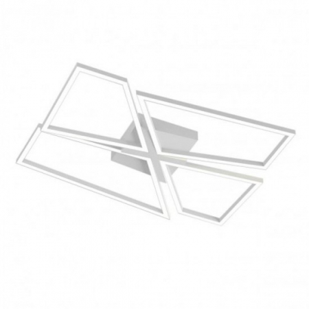 Plafoniere - Plafoniera Smarter Slash, alb mat, LED CCT, 80W, 4496 lumeni, 3000K/4000K/6000K, L.90 cm, 01-3543