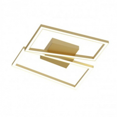 Plafoniere - Plafoniera Smarter Slash, auriu mat, LED CCT, 30W, 1955 lumeni, 3000K/4000K/6000K, L.50 cm, 01-3538