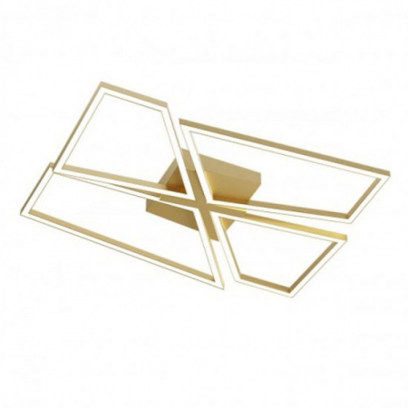 Plafoniere - Plafoniera Smarter Slash, auriu mat, LED CCT, 80W, 4496 lumeni, 3000K/4000K/6000K, L.90 cm, 01-3544